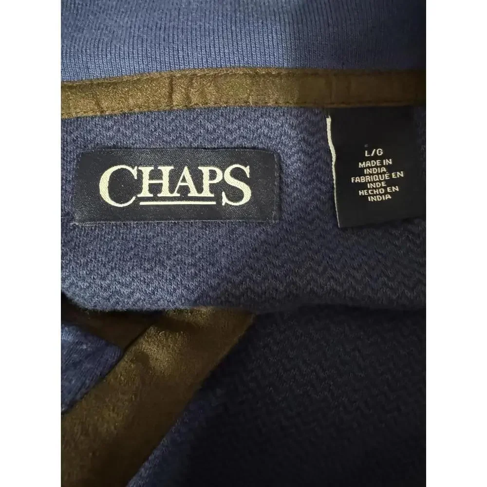 Chaps Men's Pullover Sweater‎ with Half-Zip Collar L